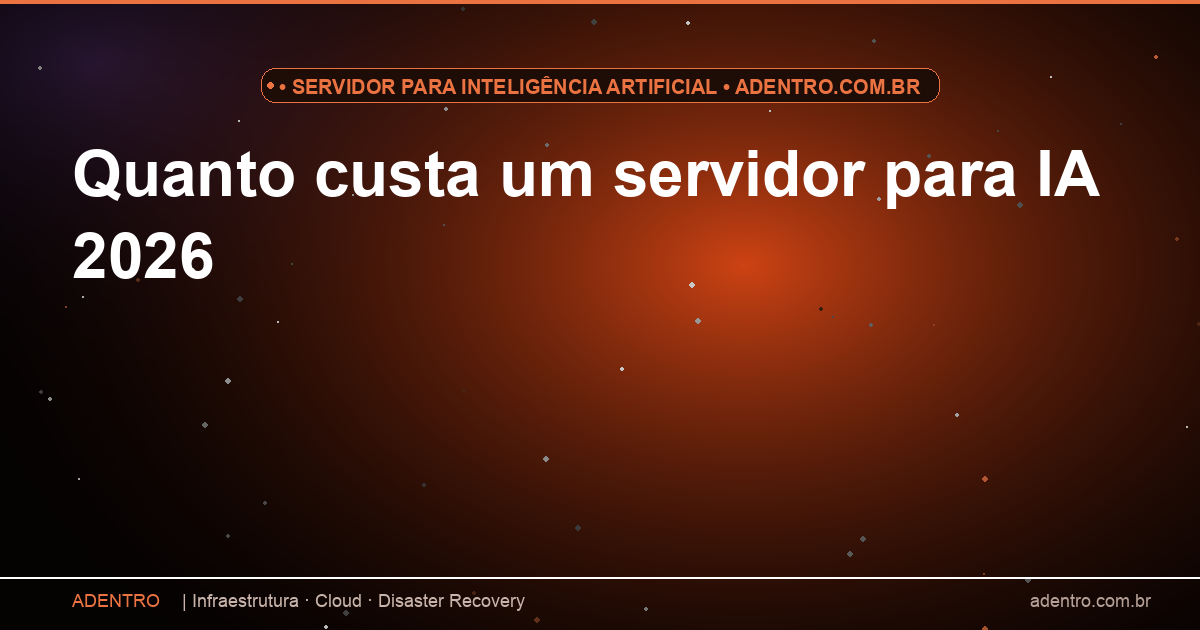 Preço de servidor para inteligência artificial GPU NVIDIA colocation 2026
