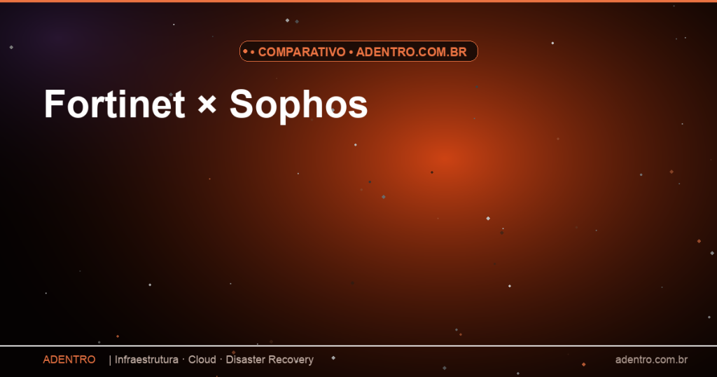 Fortinet × Sophos — Comparativo