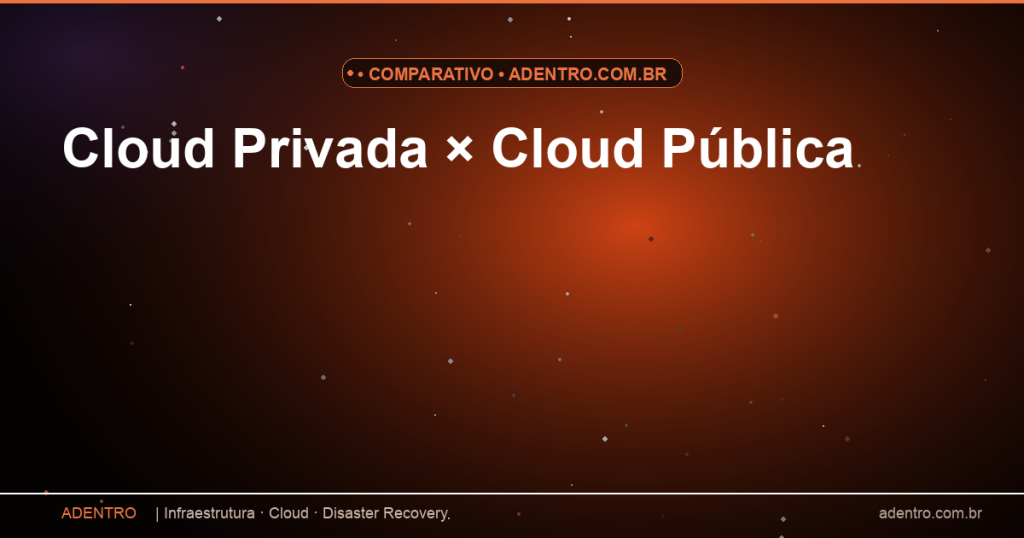 Cloud Privada × Cloud Pública — Comparativo
