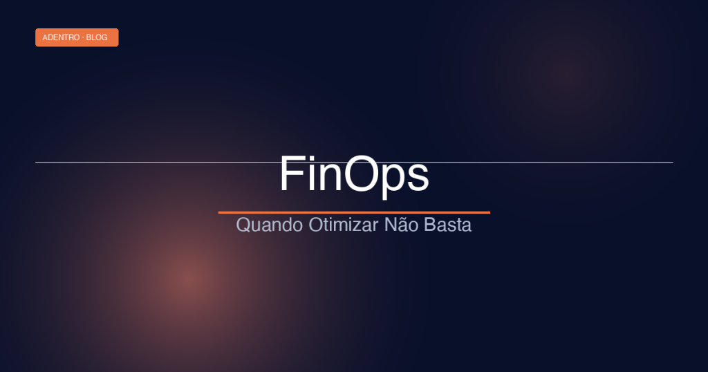 Dashboard FinOps com projeção de economia e linha de custo mostrando quando a repatriação supera a otimização